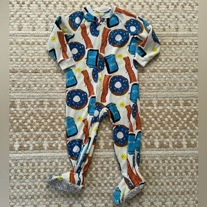 Carter’s Breakfast Themed Fleece Footie PJs - 2T Pajamas